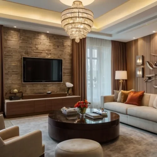 Nhà Ở Gia Đình Với Nội Thất Ấm Cúng